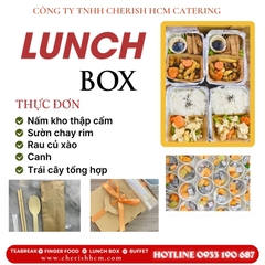 Set Lunch Tiếp sức Món chính, món phụ, canh, rau, tráng miệng, nước