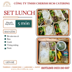 061124 Set lunch Mạnh - Cơm bò xào rau củ