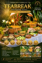 151125 Tiệc Teabreak Bánh quê Việt Nam - Hồng Phúc - Mỗi khách 4 bánh - Thực đơn 6 món bánh, Trái cây, 2 món nước - Phù hợp từ 60 khách