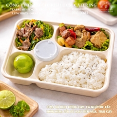 13824 Set Lunch Đậm đà -  Cơm gà kho gừng cay + cá ngừ lúc lắc