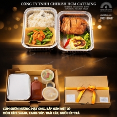 181125 Set Lunch Deluxe - Cơm sườn nướng mật ong, bắp nấm đút lò/ Honey-grilled pork rib rice with baked corn & mushrooms