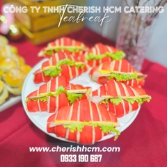 Giáng sinh- Set 10 Croissant với 2 màu, 5 loại nhân