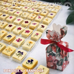 Gift box- Hộp quà 1 Bánh dứa decor hoa