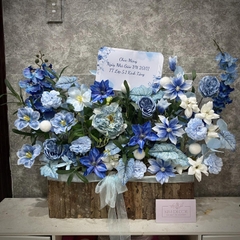 Hoa lụa - Theme xanh dương