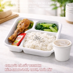 07326 Lunch box - Cơm đùi gà sốt teriyaki/Teriyaki chicken and rice