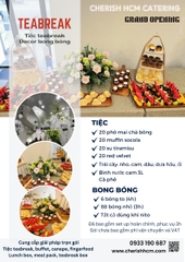 Tiệc khai trương trọn gói+ decor bong bóng