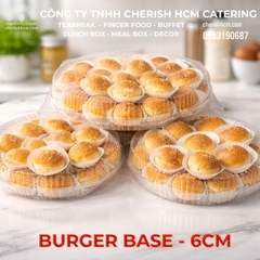 Vỏ bánh hamburger mini size đường kính 4cm/6cm (đã nướng) - Giao từ 50 vỏ