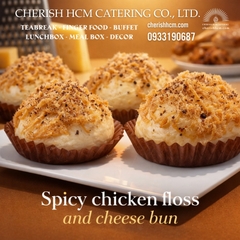 01324 Set 10 Bánh mì mini phô mai chà bông gà cay