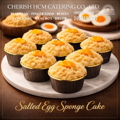 100124 Set 10 Cupcake bông lan trứng muối