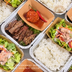 281125 Set Lunch Prosperous - Cơm Bò nướng mè, thịt viên trứng cút sốt me/Sesame Grilled Beef Rice, Meatballs with Quail Eggs in Tamarind Sauce