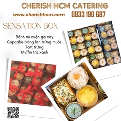 Teabreak box- Sensation Box- 3 bánh mặn 1 bánh ngọt