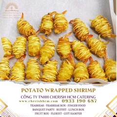 11924 Set 20 Khoai tây cuộn tôm/ Bacon wrapped shrimp