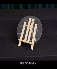 Giá trưng bày bánh donut - Giá gỗ 8 móc - Hàng order
