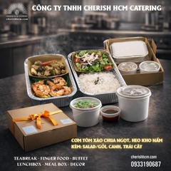 080126 Cơm tôm xào chua ngọt, heo kho nấm