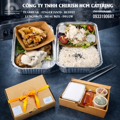 051125 Cơm cá chẽm sốt tiêu, gà sốt mayo