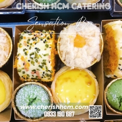Teabreak box- Sensation Box- 3 bánh mặn 1 bánh ngọt