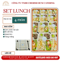 Set Lunch Ocean - Cơm chiên hải sản + Bò sốt tiêu
