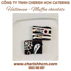Halloween- Set 10 muffin chocolate