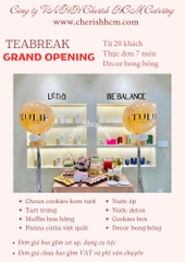 Tiệc teabreak khai trương, decor bong bóng