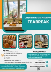 Tiệc teabreak trọn gói - Gói 7,500,000vnd dành cho 50 khách