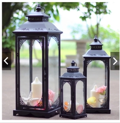 Bộ 3 Lồng Nến Đèn Bão Trắng/Đen Trang Trí Sự Kiện, Tiệc Cưới, Decor Homestay, Studio- Hàng order nhận hàng sau 5-7 ngày