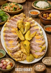 Set 5 Gà ta rút xương jambon trứng muối