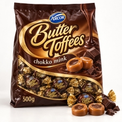 Kẹo Butter toffees chokko mink 500g*12 túi