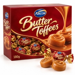 Kẹo Butter Toffees 180g*16 (hộp giấy)