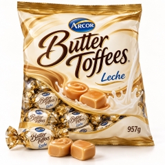 Kẹo Butter Toffees Leche - sữa mềm 957g*6