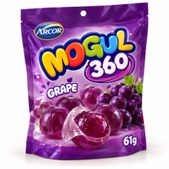 Kẹo dẻo lột vỏ Mogul 360 hương Nho 61g*48