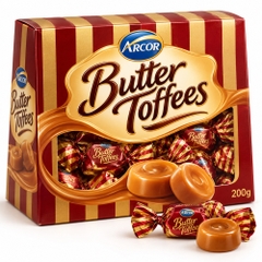 Kẹo Butter Toffees giấy Kẻ  200g*10