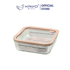 Hộp đựng thực phẩm thuỷ tinh chịu nhiệt borosilicate hình vuông Kaiyo 1050ml [mã KFC-5240]