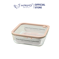 Hộp đựng thực phẩm thuỷ tinh chịu nhiệt borosilicate hình vuông Kaiyo 1730ml [mã KFC-5257]