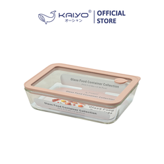 Hộp đựng thực phẩm thuỷ tinh chịu nhiệt borosilicate hình chữ nhật Kaiyo 700ml [mã KFC-5264]