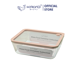 Hộp đựng thực phẩm thuỷ tinh chịu nhiệt borosilicate hình chữ nhật Kaiyo 2600ml [mã KFC-5288]