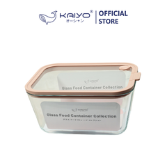 Hộp đựng thực phẩm thuỷ tinh chịu nhiệt borosilicate hình chữ nhật dáng sâu Kaiyo 2600ml [mã KFC-5325]