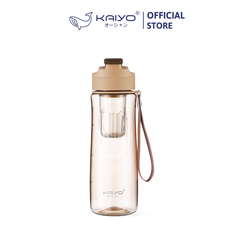Bình Tritan có lõi lọc trà gắn nam châm Kaiyo, 700ml, màu nâu [mã KTB-8326]