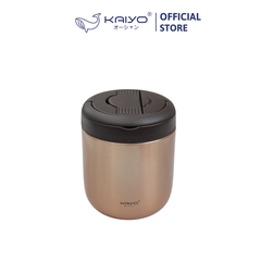 Cặp lồng giữ nhiệt 3 ngăn Kaiyo, dung tích 1.3L màu vàng đồng [mã KVL-1556]