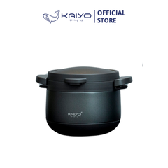 Nồi ủ chân không 2 tay cầm Kitchen Mate Kaiyo, dung tích 3L, màu ghi [mã KTC-6926]