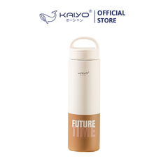 Bình giữ nhiệt hai lớp inox 304 Kaiyo, 700ml, màu kem và nâu nhạt [KVF-6933]