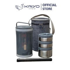 Hộp cơm giữ nhiệt Kaiyo, màu ghi đá [mã: KVL170N]