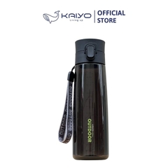 Bình nước thể thao Tritan Kaiyo 680ml màu đen