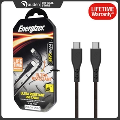 Cáp Type C to Type C 2.0 Energizer Siêu Bền 1.2m - LIFETIME WARRANTY - C41C2CGBKM
