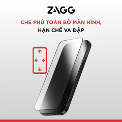 Kính dán màn hình iPhone 17 Series - ZAGG Plus Edge Không khay