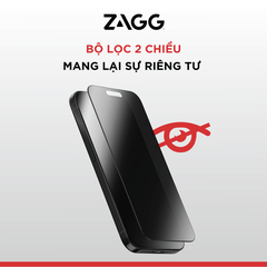 Kính dán màn hình iPhone 17 Series - ZAGG Elite Edge Privacy