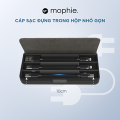 Bộ Hộp 3 Cáp Ngắn 10cm Đa Dụng - Mophie cable kit - Hàng chính hãng