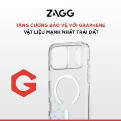 Ốp lưng iPhone 17 - ZAGG Crystal Palace Lite Snap - Clear