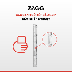 Ốp lưng iPhone 17 - ZAGG Crystal Palace Lite Snap - Clear