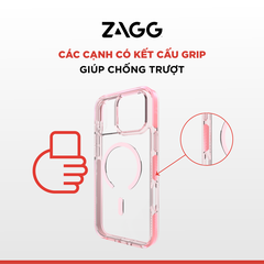 Ốp lưng iPhone 17 Pro Max - ZAGG Santa Cruz Snap - Pink Sorbet