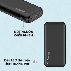Sạc dự phòng Energizer 20,000mAh /37V Li-Polymer - UE20010BK